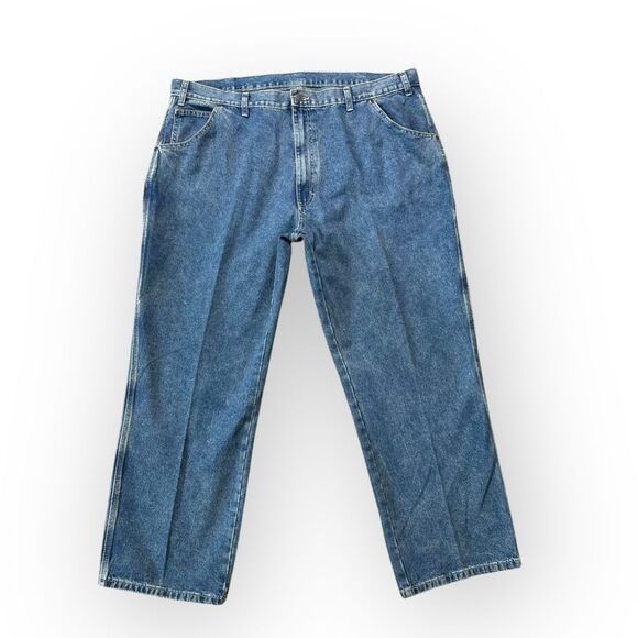 Dickies Carpenter Jeans Men’s Size 44x30 Classic Retro Medium Wash Denim - Picture 2 of 10